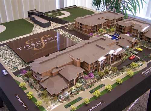 Toscana Luxury Condos, Old Town Scottsdale Showroom. Scottsdale, AZ Model by Upscale Architectural Models, Inc.